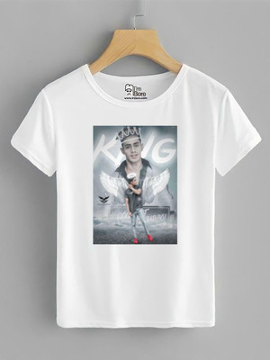 MR TRADER Printed Men Round Neck White T-Shirt