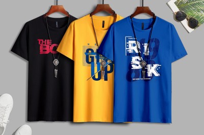SUPERSQUAD Graphic Print Men Round Neck Multicolor T-Shirt