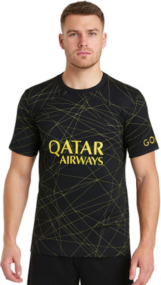 DOSTITCH Printed Men Round Neck Black T-Shirt