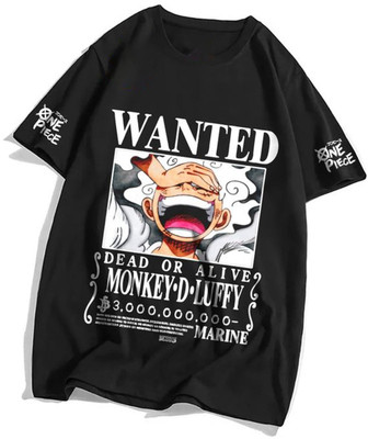 ON TREND Printed Women Round Neck Black T-Shirt