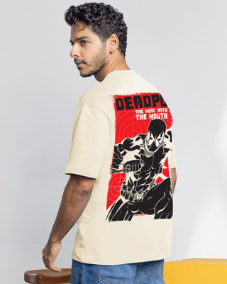 BEWAKOOF Graphic Print Men Round Neck White T-Shirt