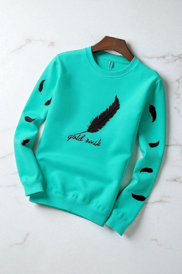 Autna Printed Men Round Neck Green T-Shirt