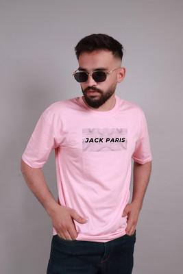 JP Creation Printed, Typography Men Round Neck Pink T-Shirt