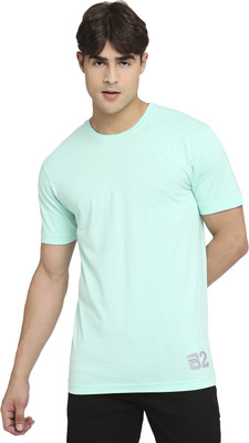 FRENCHIE Printed Men Round Neck Light Green T-Shirt
