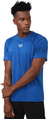 Reebok solid men's round store neck t shirt
