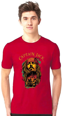 Tee Gallery Printed Men Round Neck Red T-Shirt
