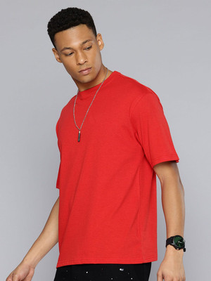 R.Code by The Roadster Life Co. Graphic Print Men Round Neck Red T-Shirt