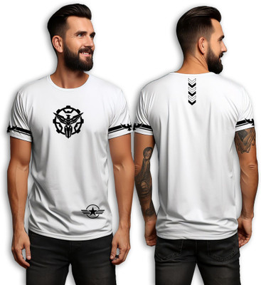 VESNOVHASTRA Printed Men Round Neck White T-Shirt