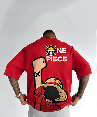 Howdy Graphic Print Men Round Neck Red T-Shirt