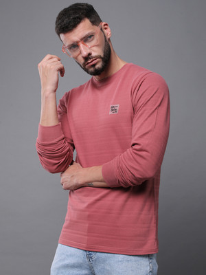DIFFERENCE OF OPINION Self Design, Printed Men Round Neck Multicolor T-Shirt