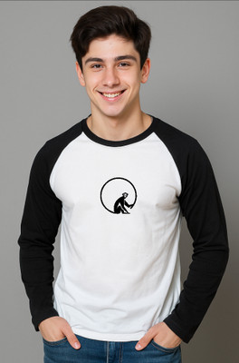 UrGear Printed Men Round Neck White T-Shirt