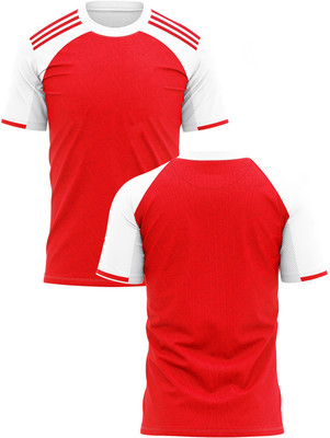IZON Printed Men Round Neck Red T-Shirt