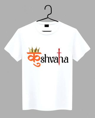 geetaffashion Graphic Print Men Round Neck White T-Shirt