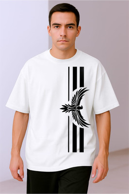 goodsign Printed Men Round Neck White T-Shirt