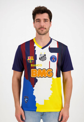 Ryze Printed Men V Neck Multicolor T-Shirt