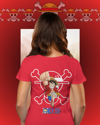 EYESTOP Graphic Print Women Round Neck Red T-Shirt