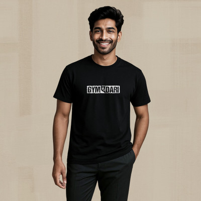 Rimore Clothing Graphic Print Men Round Neck Black T-Shirt
