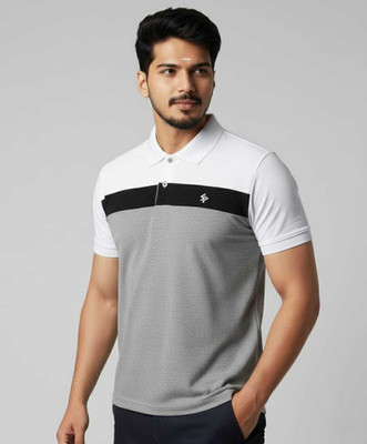 CRAFT N FIT Solid Men Polo Neck Reversible White, Black, Grey T-Shirt