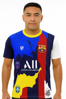 MSV Printed Men Round Neck Multicolor T-Shirt
