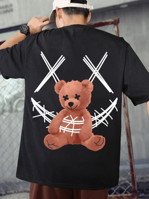 Benny Brooks Graphic Print Men Round Neck Black T-Shirt