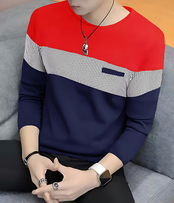 FASHIUM Printed Men Round Neck Red T-Shirt
