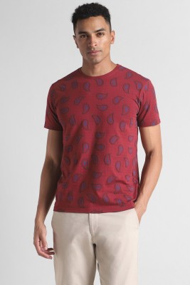 Simon Carter London Printed Men Round Neck Red T-Shirt