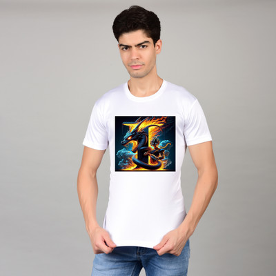 Ridawear Graphic Print Men Round Neck White T-Shirt
