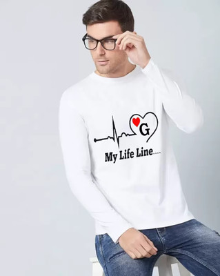 FASHNET FASHION Graphic Print Men Round Neck White T-Shirt
