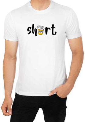 ManGOD Printed Men Round Neck White T-Shirt