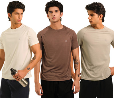 Sirtex Eazy Printed Men Round Neck White T-Shirt