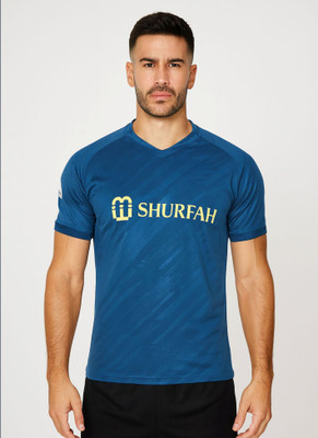 Ryze Printed Men V Neck Blue T-Shirt
