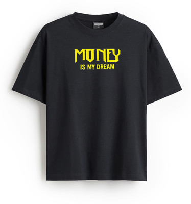 BubbleTwistt Printed Men Round Neck Black T-Shirt