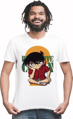BeFaltu Printed Men Round Neck White T-Shirt