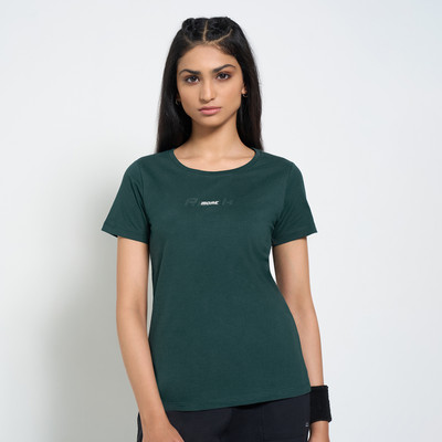 Ajile By Pantaloons Printed Women Round Neck Blue T-Shirt
