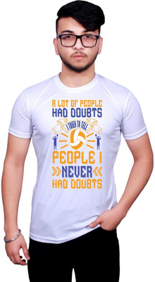 KRYONIX Printed, Typography Men Round Neck Multicolor T-Shirt