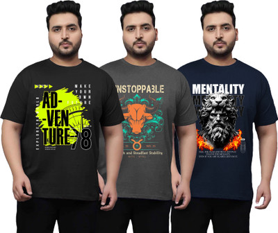 West Gate Clothing Printed Men Round Neck Multicolor T-Shirt
