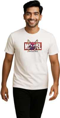 Rimore Clothing Printed Men Round Neck White T-Shirt