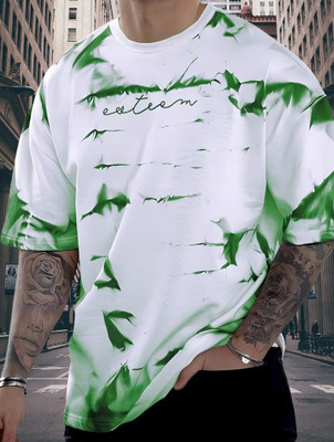 SRR Printed Men Round Neck White T-Shirt
