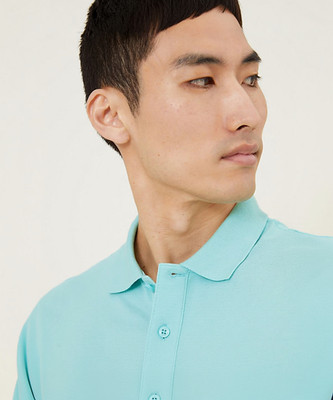 MARKS & SPENCER Solid Men Mandarin Collar Green T-Shirt