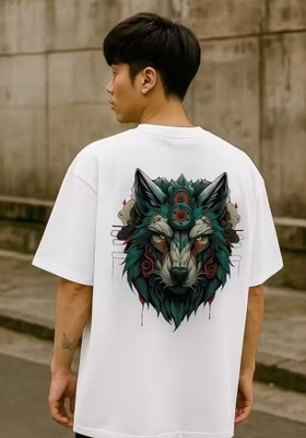 Texorapparel Graphic Print Men Round Neck White T-Shirt