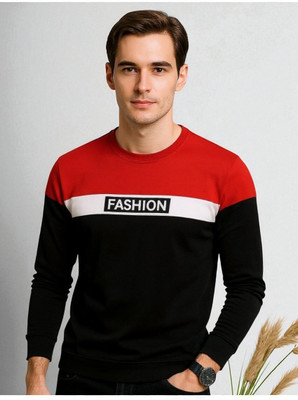 Teezler Printed Men Round Neck Red T-Shirt