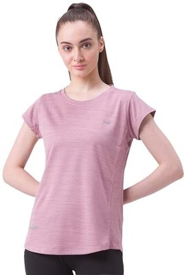 ABHIKA Enterprises Solid, Self Design Men Round Neck Pink T-Shirt