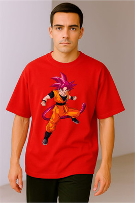 goodsign Printed Men Round Neck Red T-Shirt