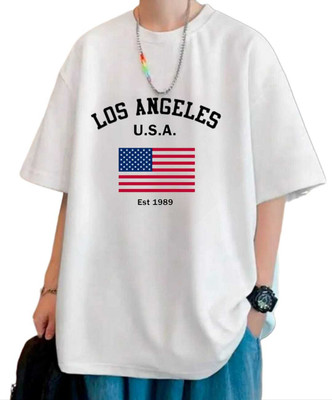 goodsign Printed Men Round Neck White T-Shirt