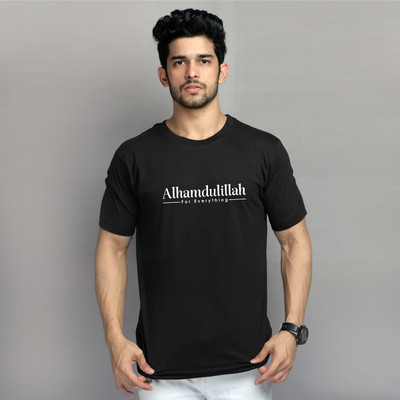 TTFPL FASHION STORE Graphic Print Men Round Neck Black T-Shirt