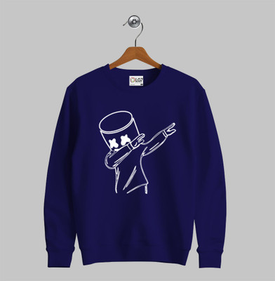 LGGARMENTS Printed Men Round Neck Navy Blue T-Shirt