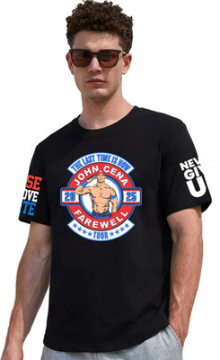 Malanchi Printed Men Round Neck Black T-Shirt