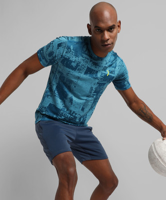 CAMPUS SUTRA Graphic Print Men Round Neck Blue T-Shirt