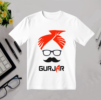Think Tech Printed Men Round Neck White T-Shirt