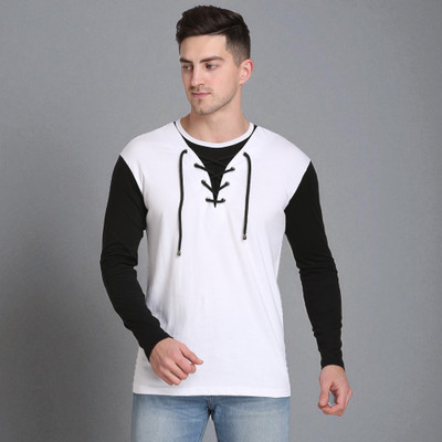 Faricon Trend Solid Men Round Neck Multicolor T-Shirt